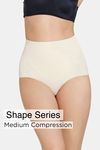 Zivame All Day Light Weight Midwaist Brief - Oyster White — thumbnail 1